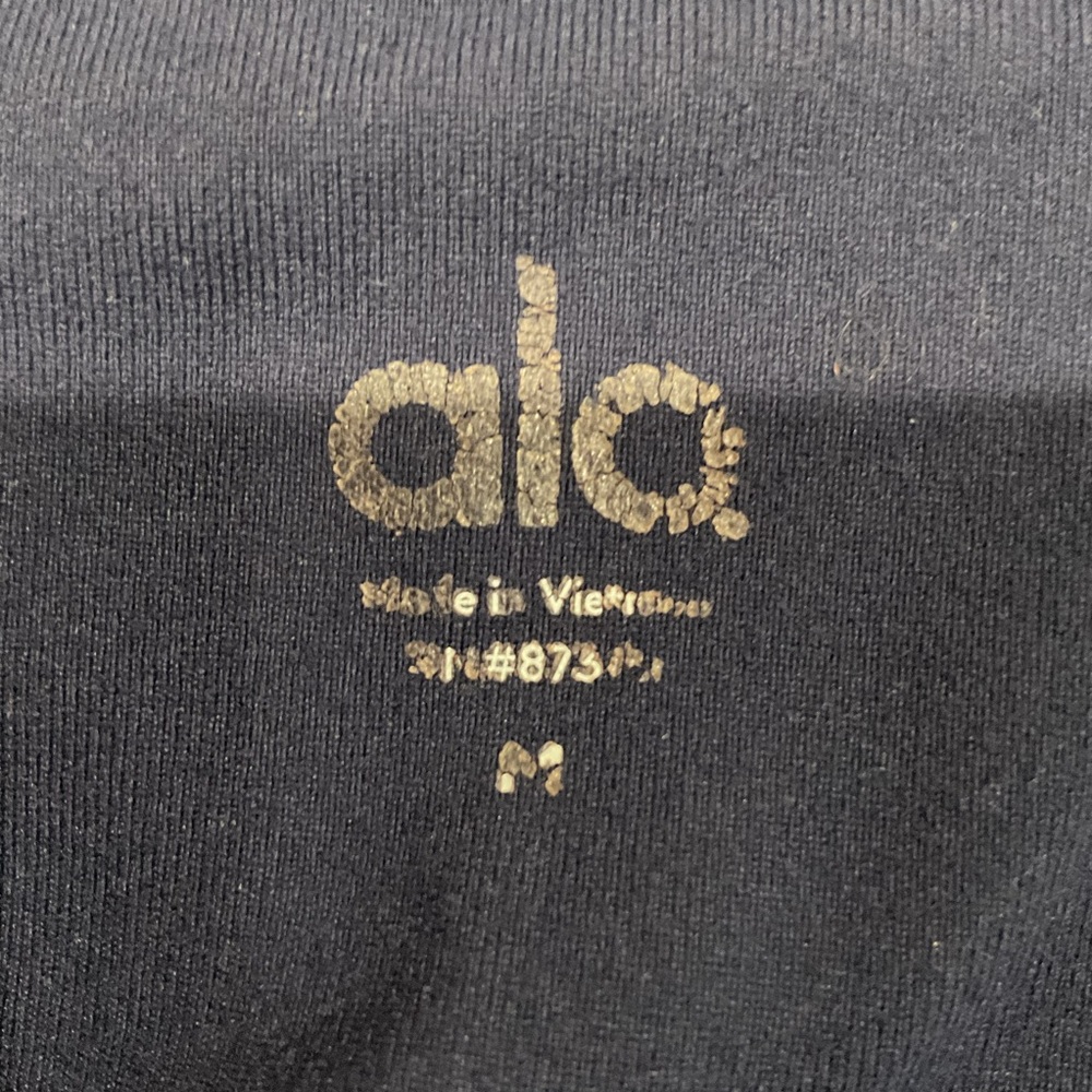 ALO Yoga Navy Moto Rib-Panel Jeggings - Picture 5 of 10